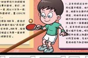 乒乓球板报——无字的艺术之美（用画笔讲述乒乓球的故事）