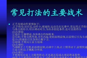 正手乒乓球攻球的技巧与方法（掌握正手乒乓球攻球的关键步骤，提高技术水平）