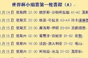 世界杯历史时间轴制作绘画的魅力（以创意记录足球盛事的关键时刻）